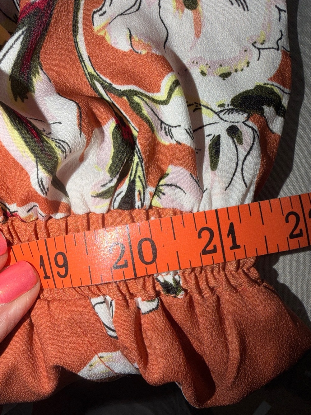 Southern Fried Chics NWT Boho Floral Smocked Waist dress, XL - Picture 8 of 10